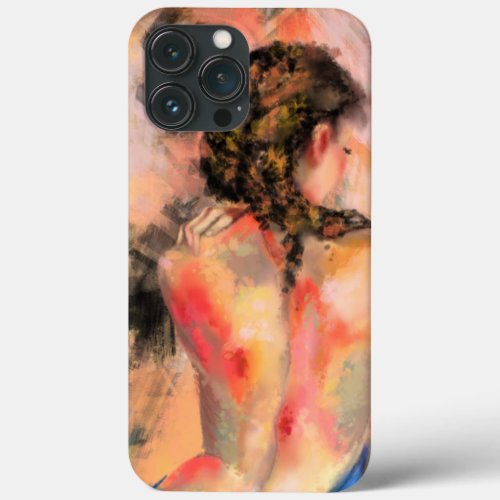 Seductive Lady _ Abstract Woman Body Painting Art  iPhone 13 Pro Max Case