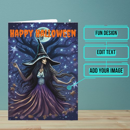 Seductive Witch Halloween Card