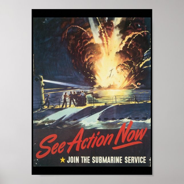 See Action Now World War II Poster (Front)