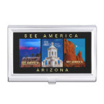 &quot;See America&quot; Arizona Three Poster Card Holder