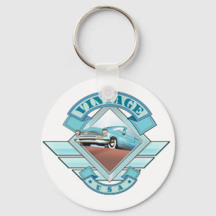 See America Vintage 50's style flight poster Keychain