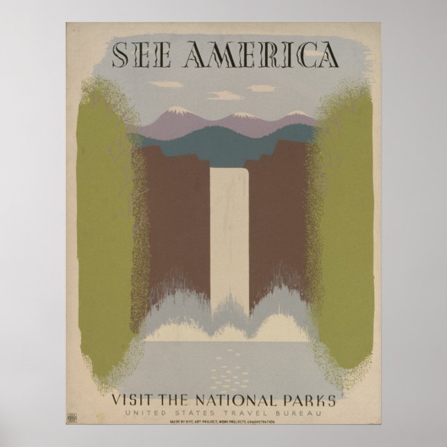 See America: Visit the National Parks Poster (Front)