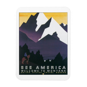 See America ~ Welcome to Montana Magnet