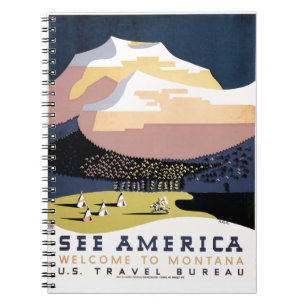 See America ~ Welcome to Montana Notebook
