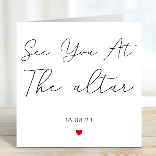 See At The Altar Wedding Announcement