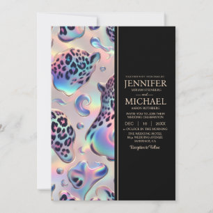 SEE BACK All-In-One Exotic Posh Wedding Invitation