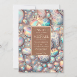 SEE BACK All-In-One Exotic Posh Wedding Invitation