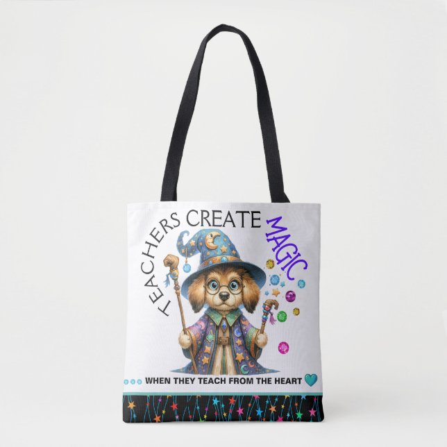 See Back - Customized Teacher Tote Bag (Front)