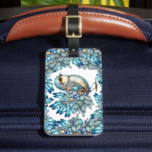 See Back _ Precious Bling Birds Theme  Luggage Tag