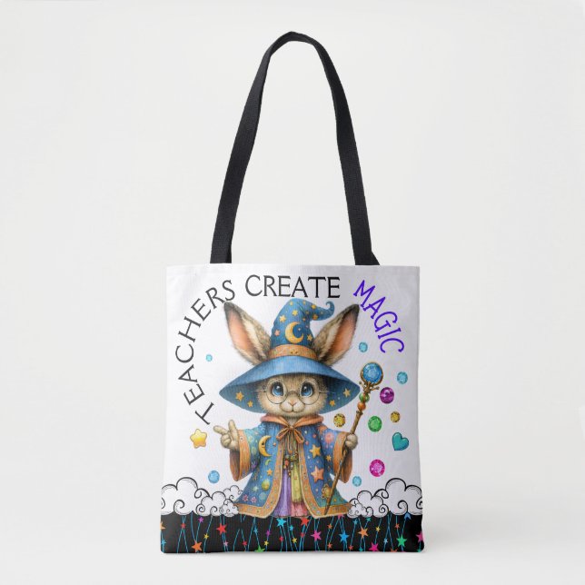 See Back - Version 2 - Customized Teacher Tote Bag (Front)