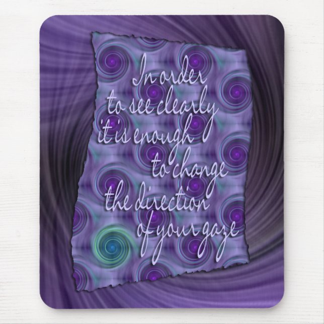 see Clearly - wisdom Mouse Pad (Front)