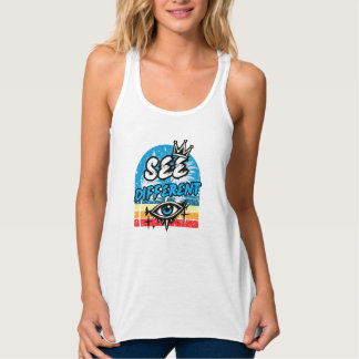 See Different Retro Tank Top