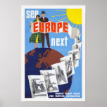 See Europe Next Vintage Poster 1920