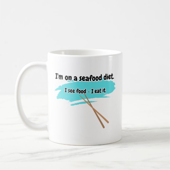 See-Food Diet Program Coffee Mug (Left)