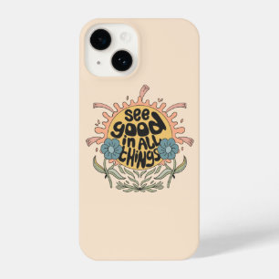 See Good in all Things Hippie Graphic iPhone 14 Case