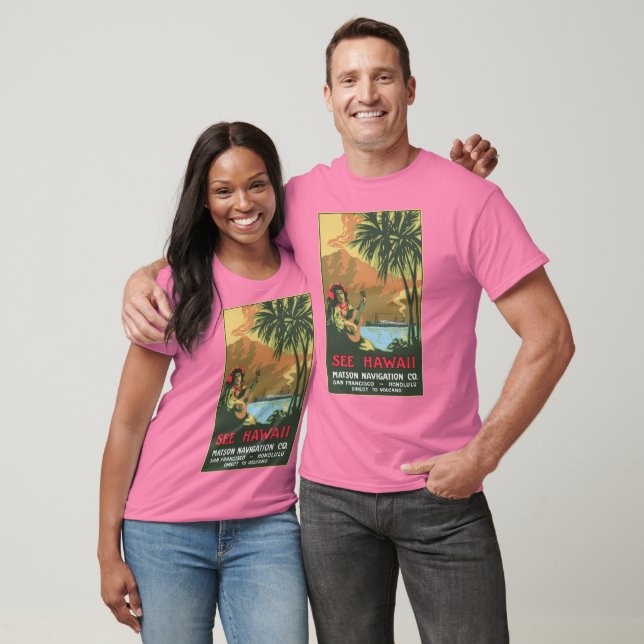 See Hawaii Men's Burnout T-Shirt (Unisex)