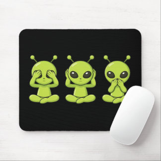 See, Hear, Speak No Evil Mouse Pad