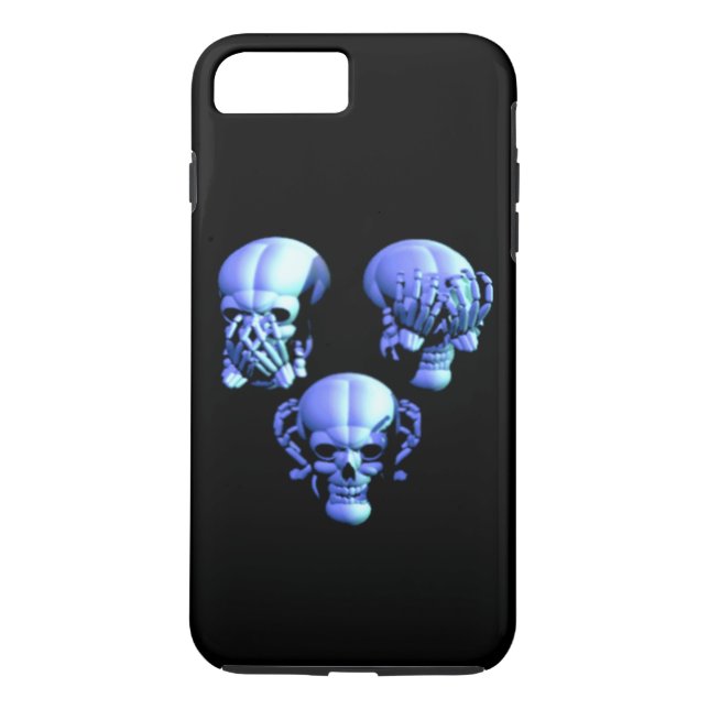 See Hear Speak No Evil Skulls iPhone 7 Case (Back)