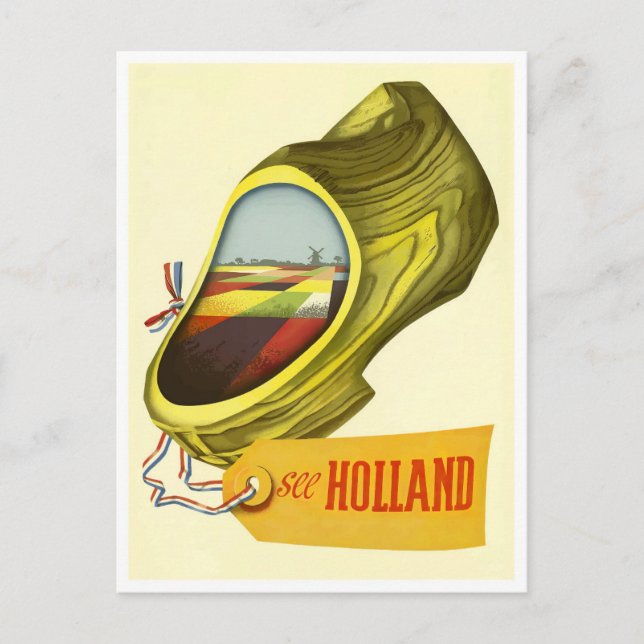See Holland vintage travel Postcard (Front)