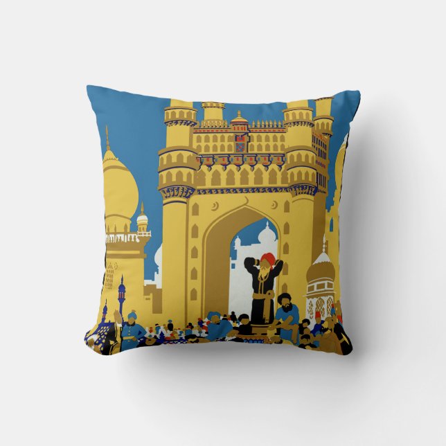 See India Throw Pillow (Front)