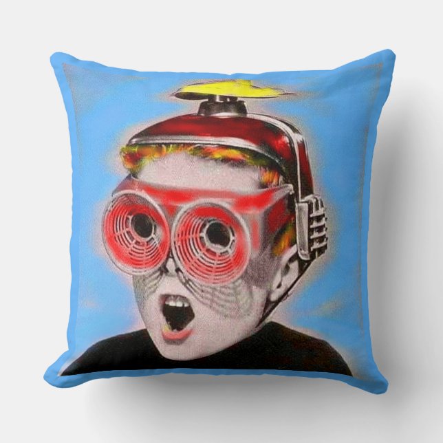see into the future throw pillow (Front)