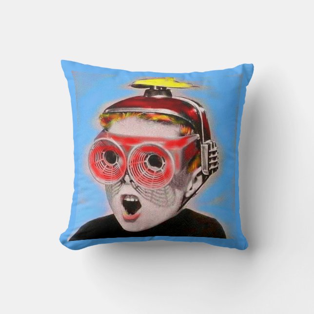 see into the future throw pillow (Front)