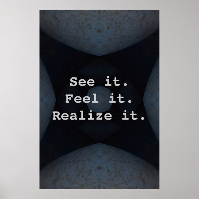 See it. Feel it. Realize it. Poster (Front)