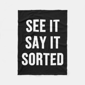 See It Say It Sorted Fleece Blanket
