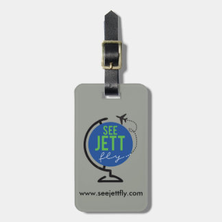 See Jett Fly - Luggage and Bag Tag (Gray or Grey)