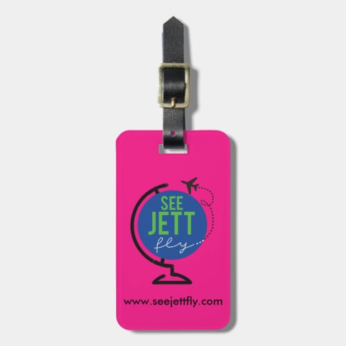 See Jett Fly _ Luggage and Bag Tag Pink