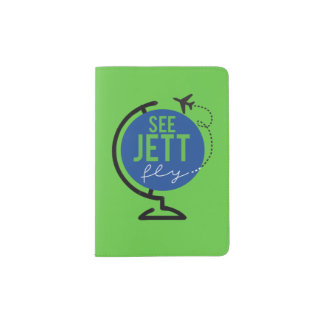 See Jett Fly - Passport Cover (Green)