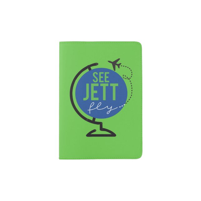 See Jett Fly - Passport Cover (Green) (Front)