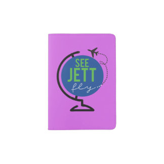 See Jett Fly - Passport Cover (Purple)