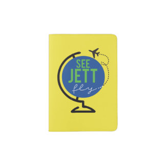 See Jett Fly - Passport Cover (Yellow)