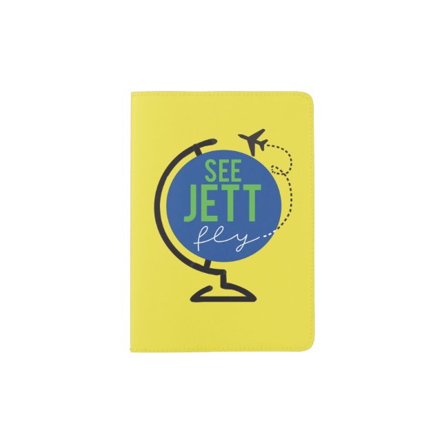 See Jett Fly - Passport Cover (Yellow) (Front)