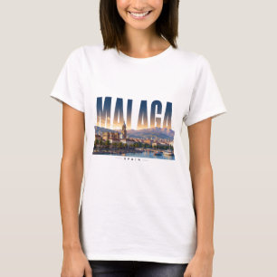 See Malaga Spain Costa Del Sol City View 📍 T-Shirt