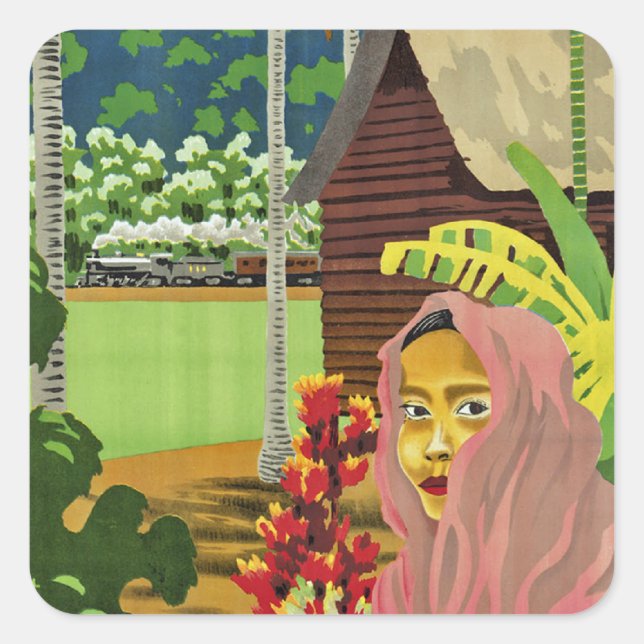 See Malaya Square Sticker (Front)