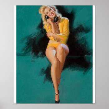See More Of You  Brown & Bigelow Pin Up Art Poster by Pin_Up_Art at Zazzle