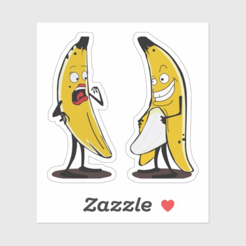 See My Banana Funny Couple Sticker