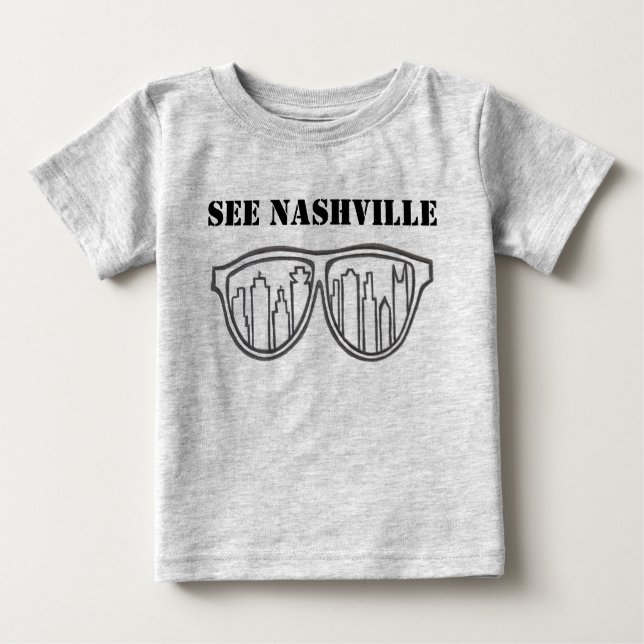 See Nashville Skyline Baby T-Shirt (Front)