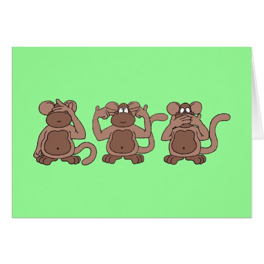 see no evil cards (Front Horizontal)