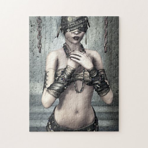 See No Evil Gothic Art Puzzle