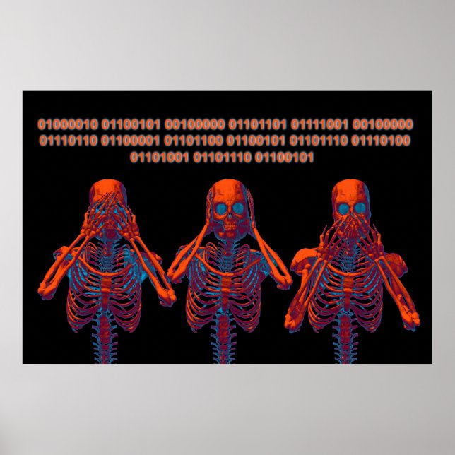 See no evil, hear no evil, speak no evil poster (Front)
