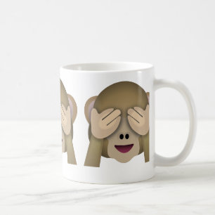 See No Evil Monkey Emoji Coffee Mug