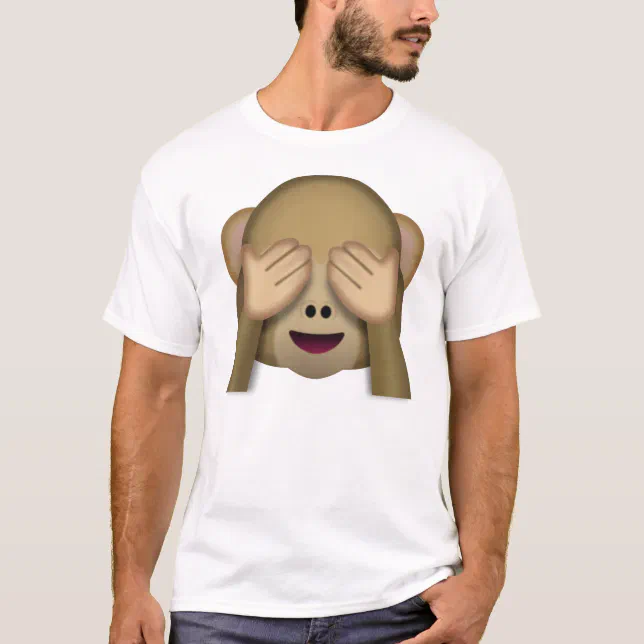 See-No-Evil monkey emoji T-Shirt | Zazzle