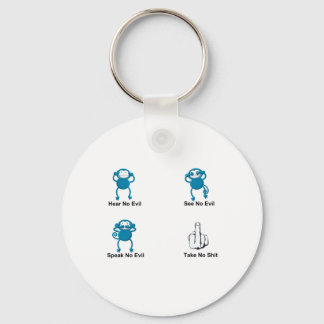 See No Evil Monkeys Keychain