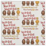 See No Evil Party 60th Fabric