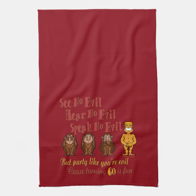 See No Evil Party 60th Towel (Vertical)
