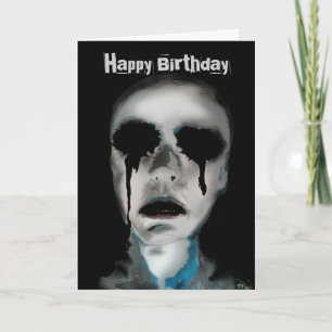 'See No Evil' print on a Birthday Card