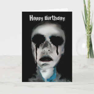 Scary Skeleton Horror Birthday Customised Card
